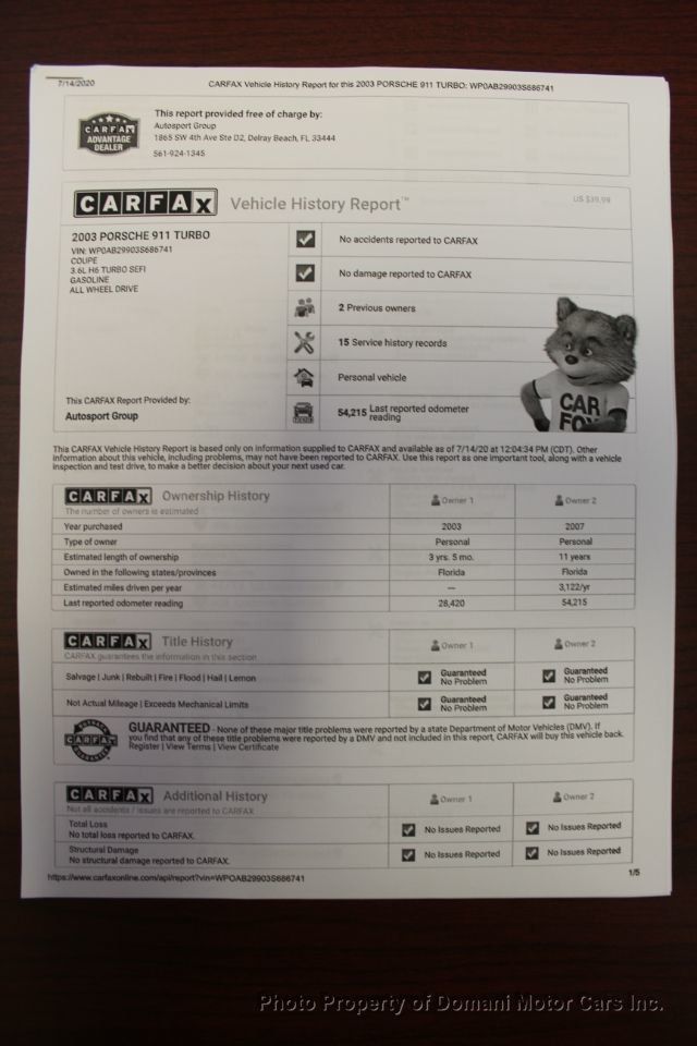 2003 Porsche 911 Carrera Absolutely  like New  Florida Turbo  Example MSRP $118,660 - 20149983 - 3