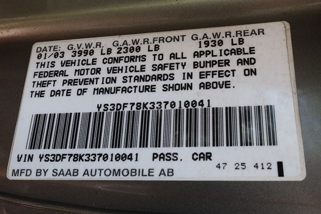 2003 Saab 9-3 2dr Convertible SE - 23024495 - 55