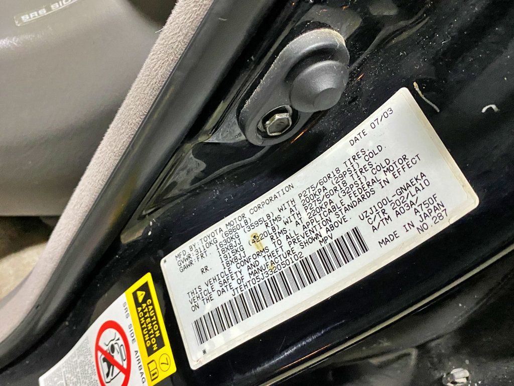 2003 Toyota Land Cruiser 4dr 4WD - 23024491 - 17