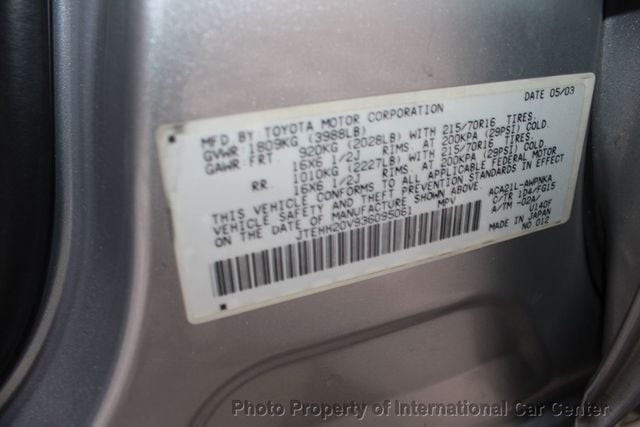 2003 Toyota RAV4 Base photo 38