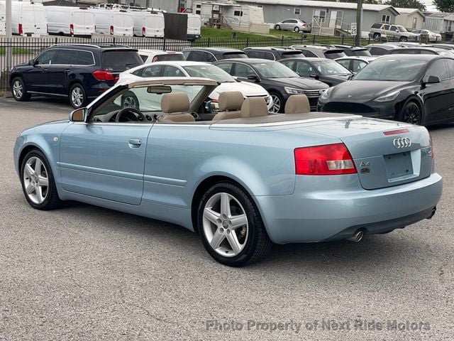 2004 Audi A4 2004 AUDI A4 AWD V6 CONVERTIBLE 1-OWNER LOW MILES 615-730-9991 - 23052781 - 10