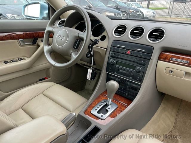 2004 Audi A4 2004 AUDI A4 AWD V6 CONVERTIBLE 1-OWNER LOW MILES 615-730-9991 - 23052781 - 18