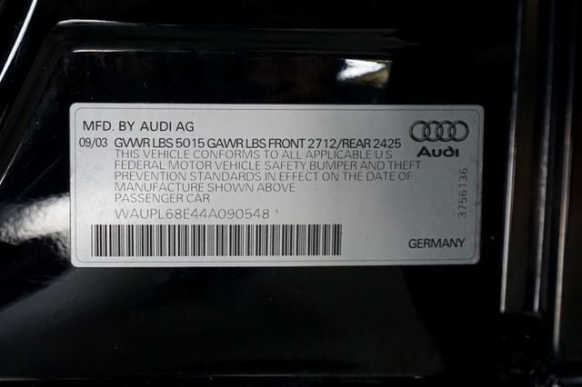 2004 Audi S4 *S4 Quattro* *4.2L V8* *6-Speed Manual* *1-Owner 79k Miles* - 23034774 - 18