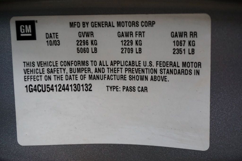 2004 Buick Park Avenue *Park Avenue Ultra Sedan* *3.8L V6 Supercharged* - 23017169 - 17