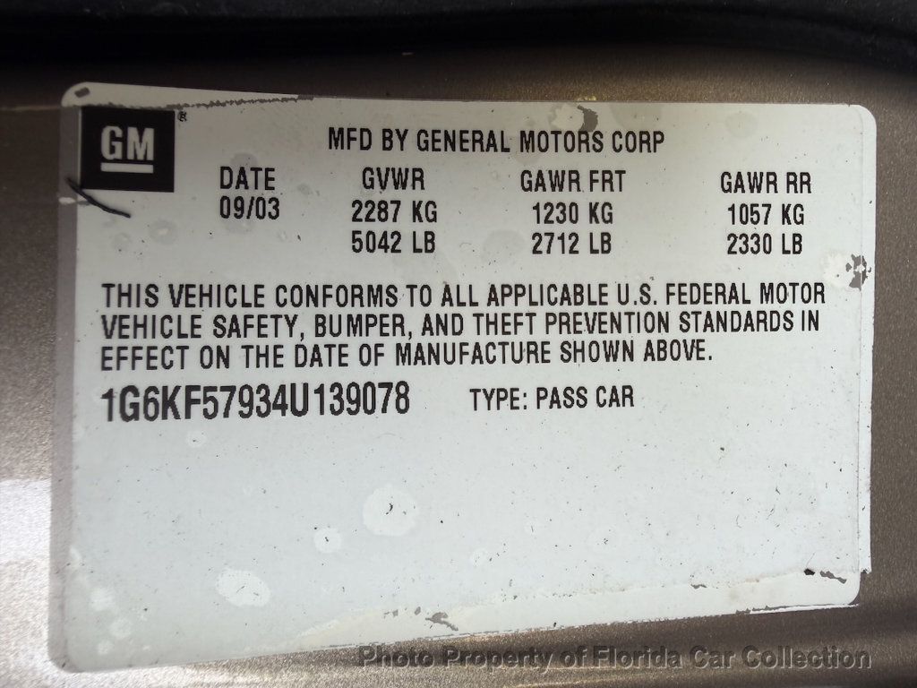 2004 Cadillac DeVille DTS Sedan Northstar V8 300HP - 23050535 - 89