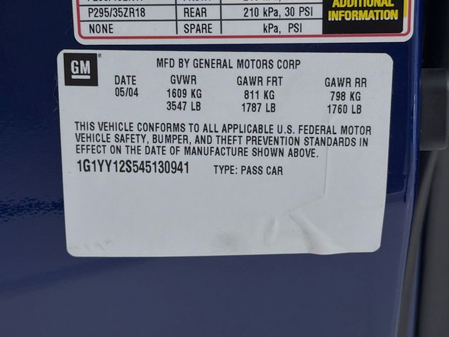 2004 Chevrolet Corvette 2dr Z06 Hardtop - 22974922 - 29
