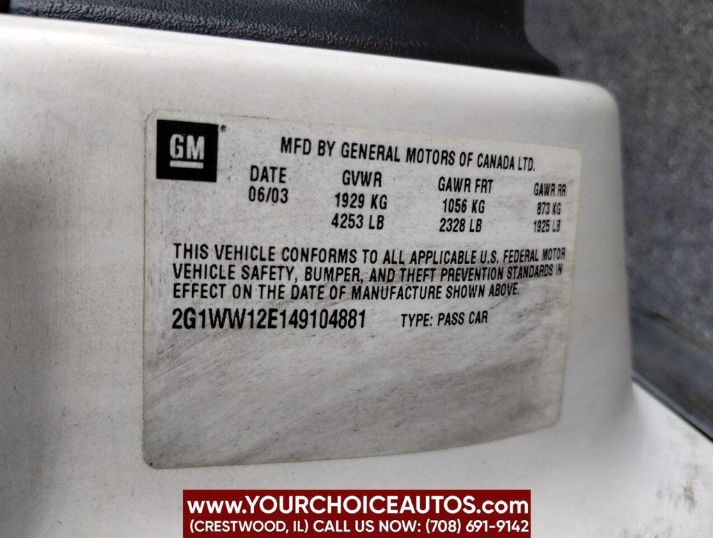 2004 Chevrolet Monte Carlo 2dr Coupe LS - 22896454 - 29