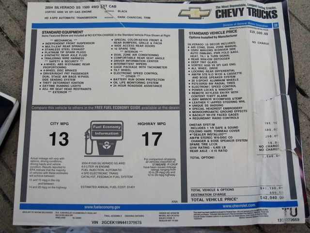 2004 Chevrolet Silverado SS Ext Cab 143.5" WB - 22910853 - 43