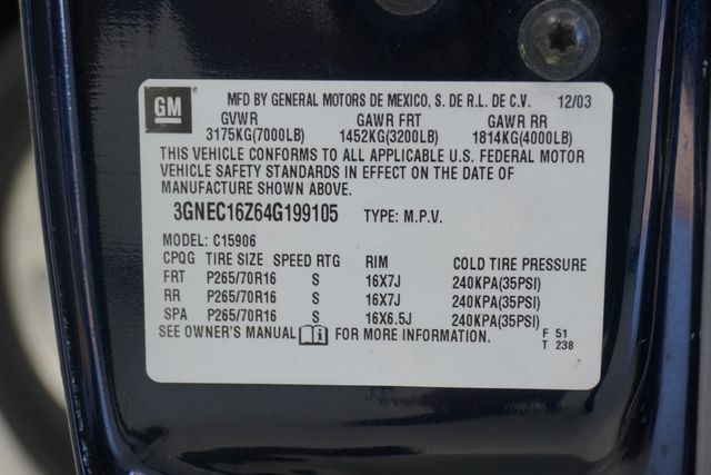 2004 Chevrolet Suburban 4dr 1500 LS - 22951122 - 20