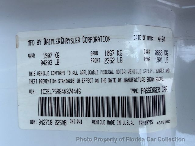 2004 Chrysler Sebring Convertible GTC - 23096135 - 71