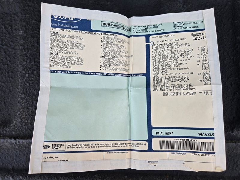 2004 Ford F-350 Super Duty Lariat 4dr Crew Cab 4WD LB DRW - 22974826 - 6