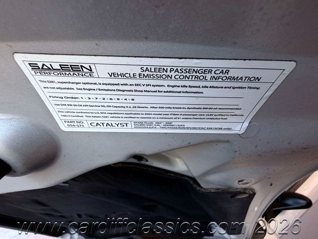 2004 Ford Mustang GT Coupe Saleen  - 23054397 - 89