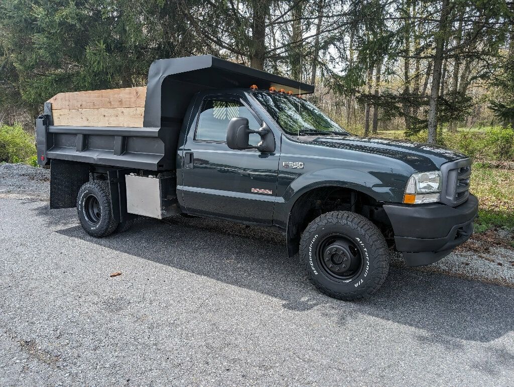 2004 Ford Super Duty F-350 DRW Cab-Chassis BULLET PROOFED SIX SPEED 4x4 Dump Truck - 22342815 - 1