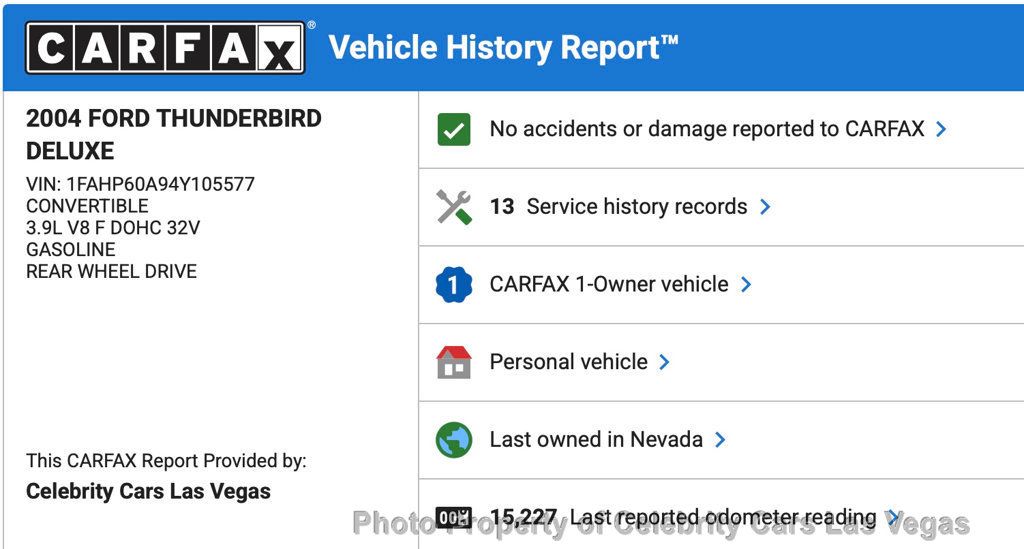 2004 Ford Thunderbird Amazing Condition, clean carfax, 1 owner! - 22911626 - 8