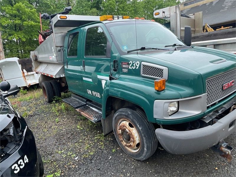 2004 GMC C5500 CREW CAB MASON DUMP WITH PLOW 33.000 ORIGINALMILES - 21424438 - 0