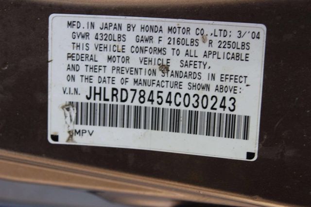2004 Honda CR-V 4WD LX Automatic - 23029182 - 9