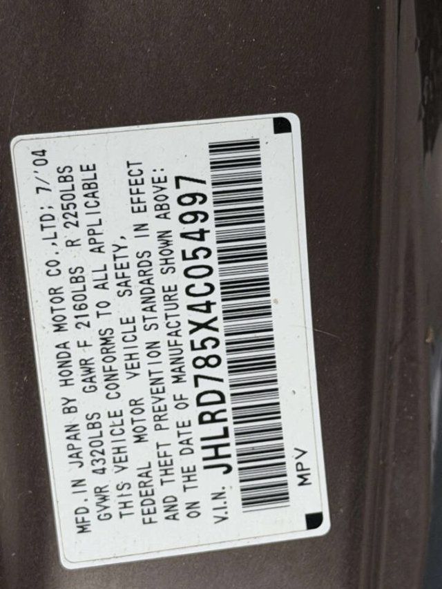 2004 Honda CR-V 4WD LX Automatic w/Side Airbags - 22964794 - 16