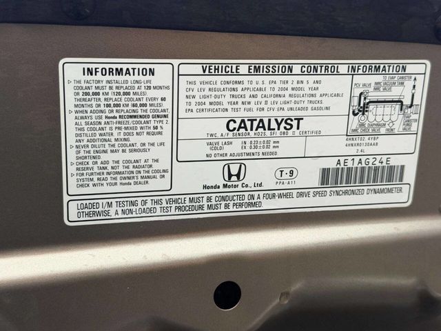 2004 Honda CR-V 4WD LX Automatic w/Side Airbags - 22964794 - 30