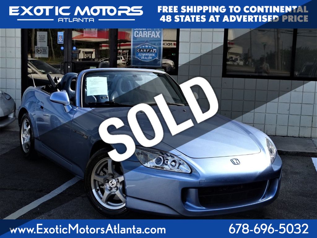 04 Used Honda S00 04 Honda S00 True 6 Speed Manual Blue Exterior Blue Interio At Exotic Motors Atlanta Serving Gainesville Ga Iid