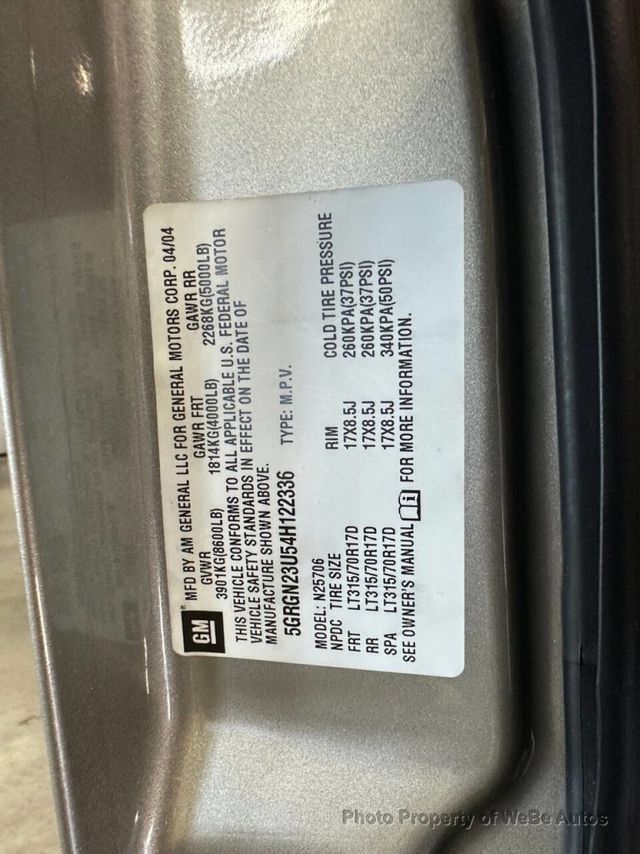 2004 HUMMER H2 4dr Wagon - 23043538 - 41