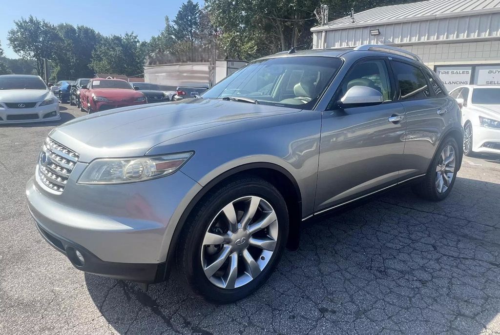 2004 INFINITI FX45 CLEAN CARFAX, V8 ENGINE, BACKUP CAM, SUNROOF, LEATHER, HTD SEATS - 22521418 - 3