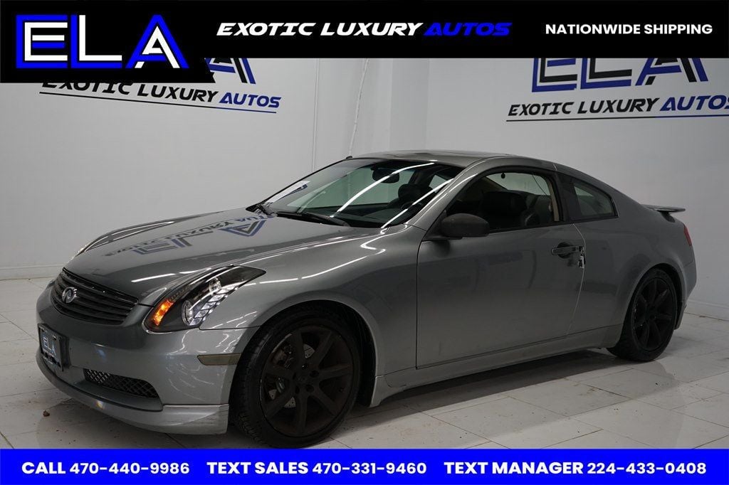 2004 INFINITI G35 Coupe HARD TO FIND WITH NAVIGATION VERY CLEAN UNIT UPGRADED HEADLIGHTS - 22687515 - 2