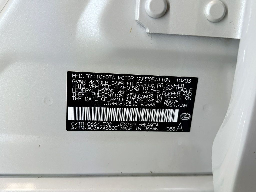 2004 Lexus GS 300 4dr Sedan - 23071581 - 42
