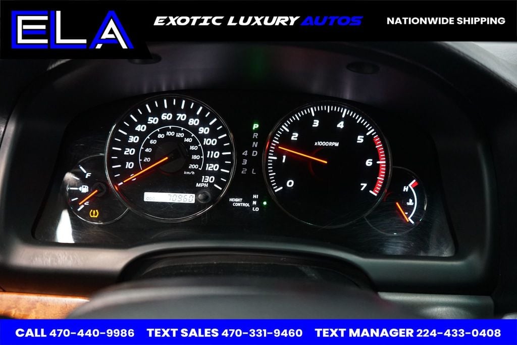 2004 Lexus GX 470 ONE OWNER SINCE NEW! ALL WHEEL DRIVE! ADT SUSPENSION SELECT - 22761080 - 43