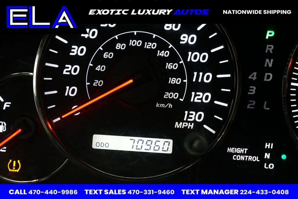 2004 Lexus GX 470 ONE OWNER SINCE NEW! ALL WHEEL DRIVE! ADT SUSPENSION SELECT - 22761080 - 44