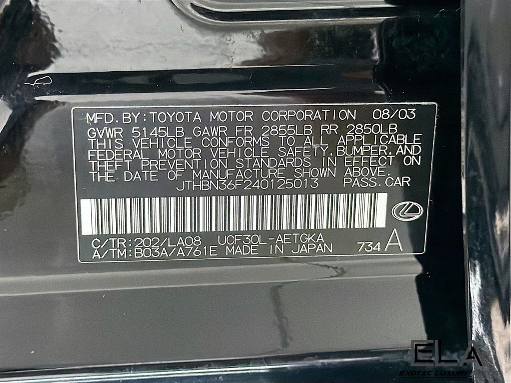 2004 Lexus LS 430 Custom Luxury Selection! DYNAMIC LASER CRUISE! HEADLAMP WASHER - 23038644 - 34