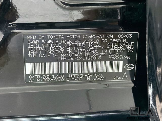 2004 Lexus LS 430 Custom Luxury Selection! DYNAMIC LASER CRUISE! HEADLAMP WASHER - 23038644 - 34