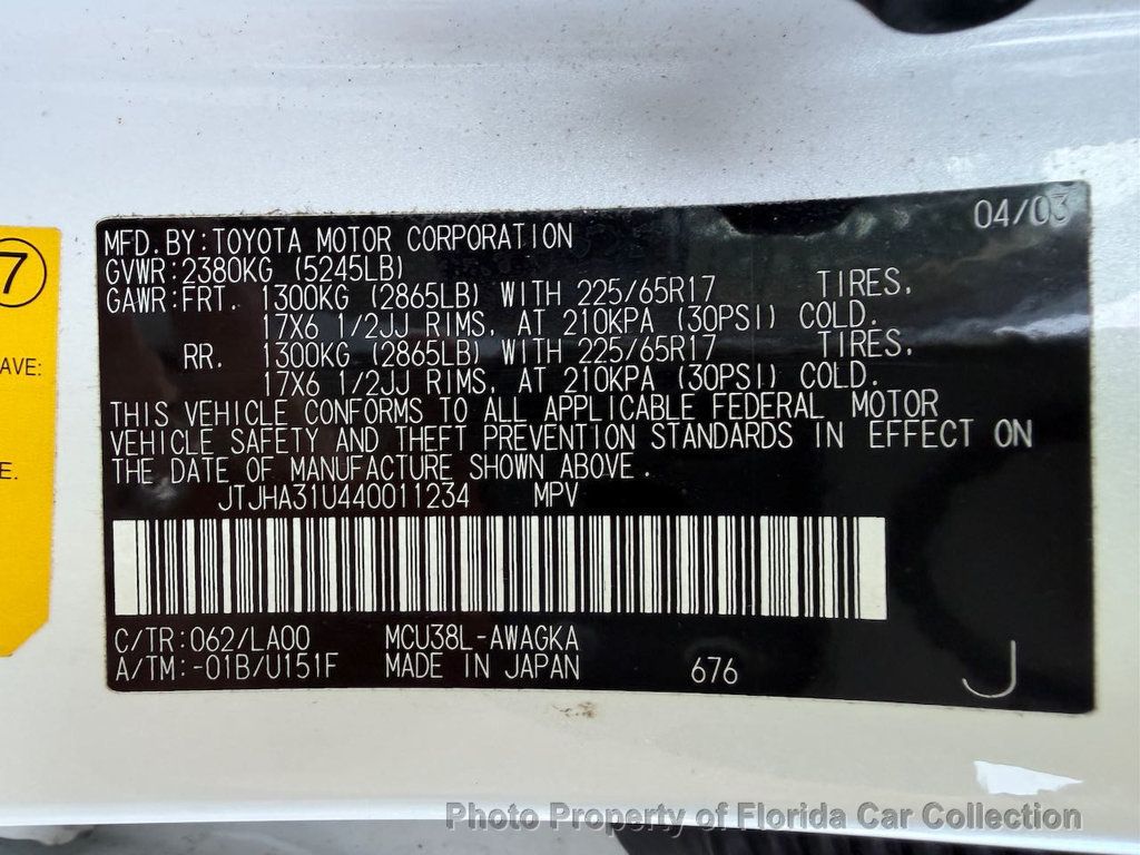 2004 Lexus RX 330 AWD SUV Premium - 22973776 - 22