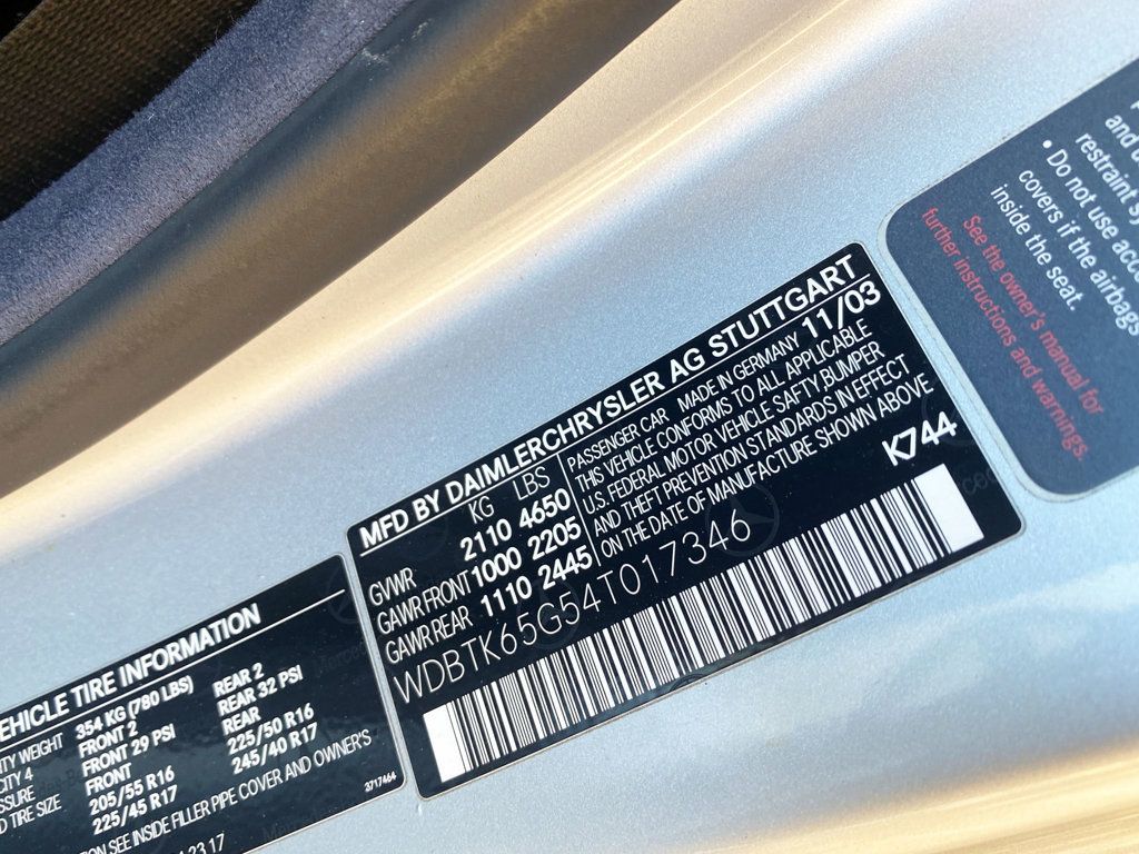 2004 Mercedes-Benz CLK CLK320 2dr Cabriolet 3.2L - 22923067 - 9