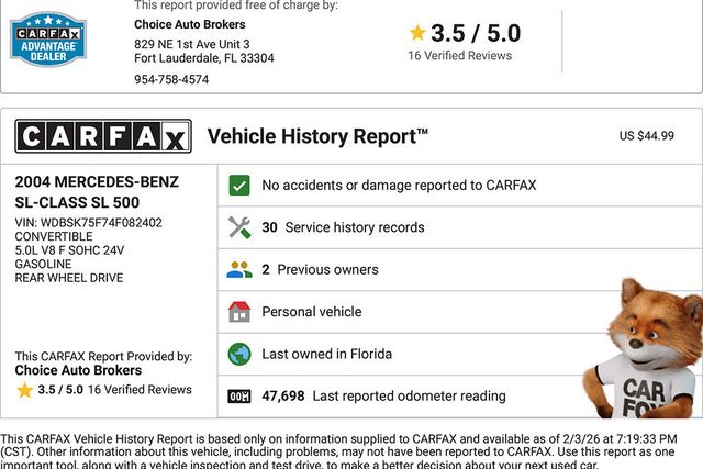 2004 Mercedes-Benz SL-Class SL500 2dr Roadster 5.0L - 22980472 - 1