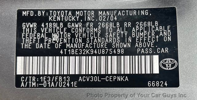 2004 Toyota Camry  - 23055407 - 19