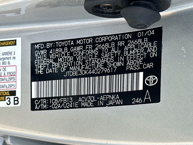 2004 Toyota Camry 4dr Sedan LE Automatic - 23024928 - 19