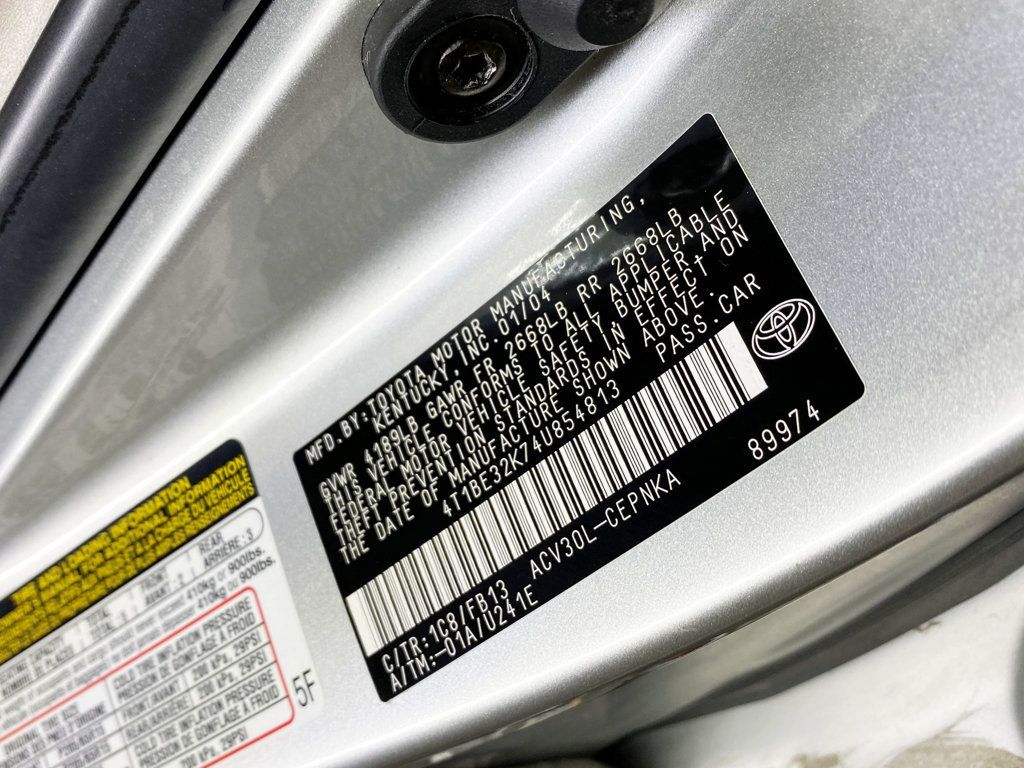 2004 Toyota Camry 4dr Sedan LE Automatic - 22937550 - 54