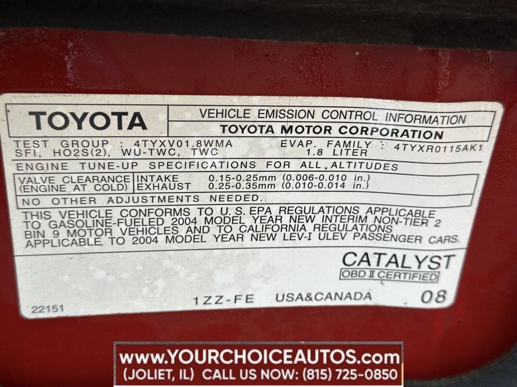 2004 Toyota Matrix Base Fwd 4dr Wagon - 22861308 - 26