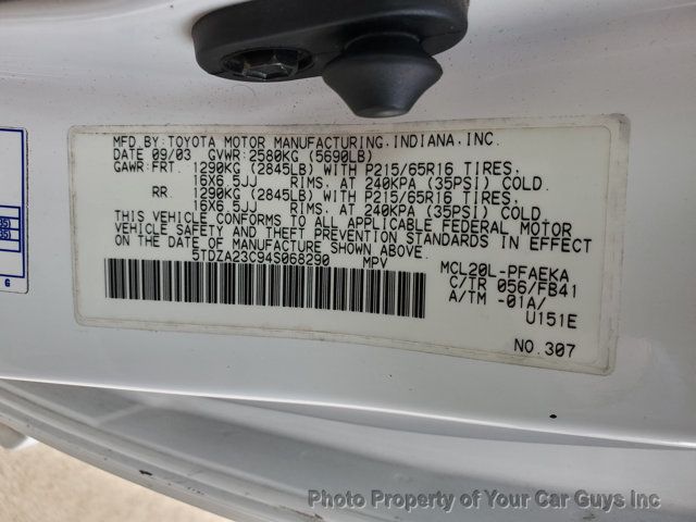 2004 Toyota Sienna  - 22979804 - 21