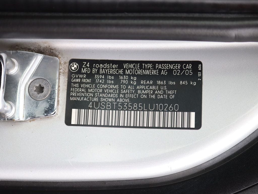 2005 Bmw Z4 Roadster 3.0i photo 25