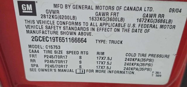 2005 Chevrolet Silverado 1500 Base 4dr Extended Cab Rwd LB - 23015319 - 9