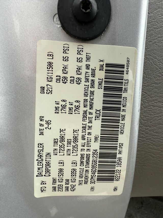 2005 Dodge Ram 3500 Hard To Find Regular Cab 8 Foot Bed 4x4 Dooley - 23066697 - 25