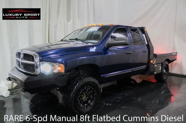 2005 Dodge Ram 3500 RARE 6-Spd Manual 8ft Flatbed HO 5.9L Cummins Diesel 4x4 - 22714397 - 0