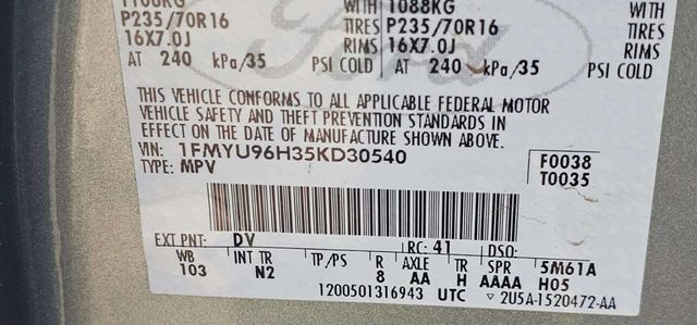 2005 Ford Escape 4dr 103" WB 2.3L Hybrid 4WD - 22996747 - 9