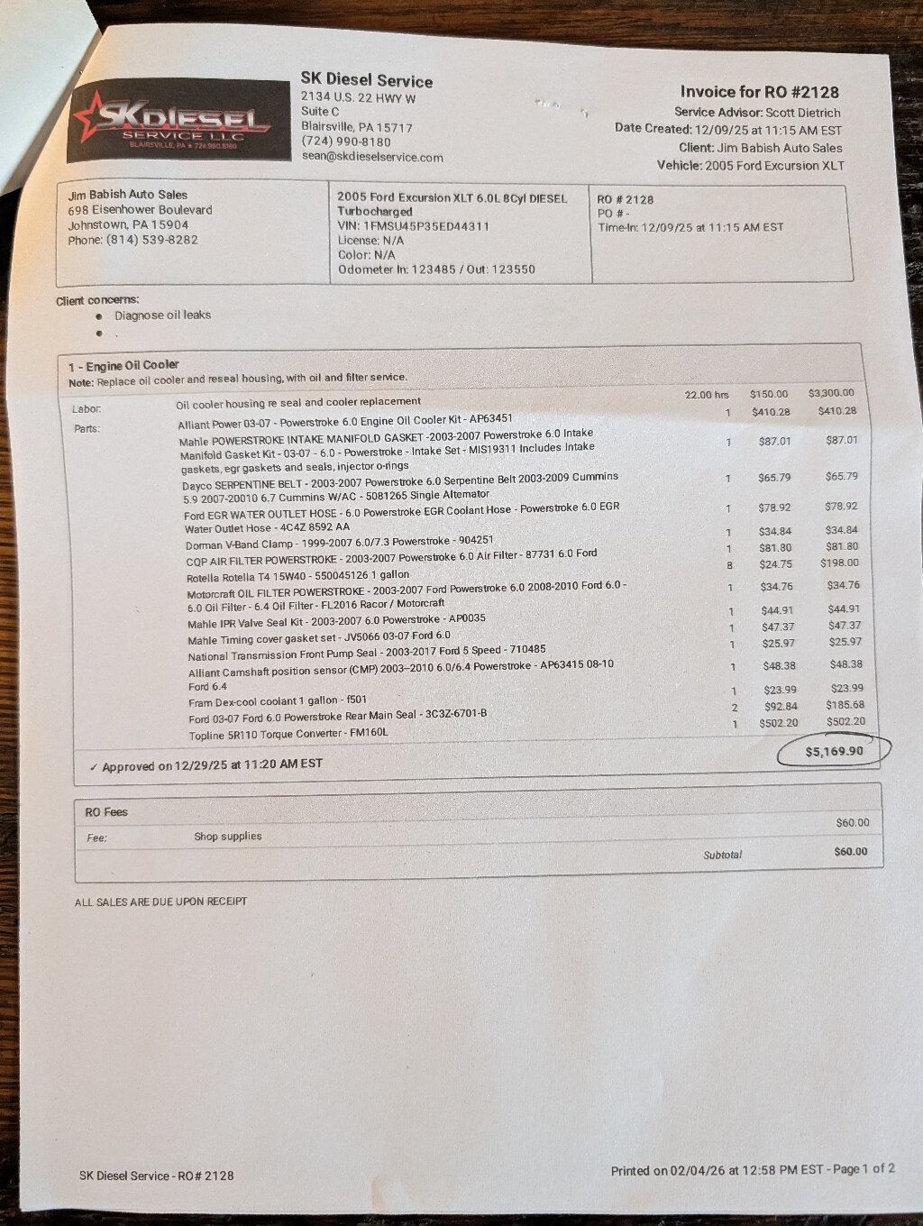 2005 Ford Excursion Eddie Bauer Powerstroke Turbo Diesel 4x4 - 22949196 - 7