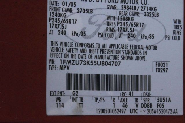 2005 Ford Explorer 4dr 114" WB 4.0L XLT 4WD - 23021448 - 9