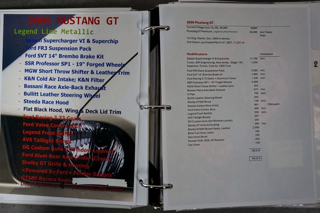 2005 Ford Mustang *Saleen Supercharged Engine* *5-Speed Manual* *Fully Documented* - 23058371 - 75