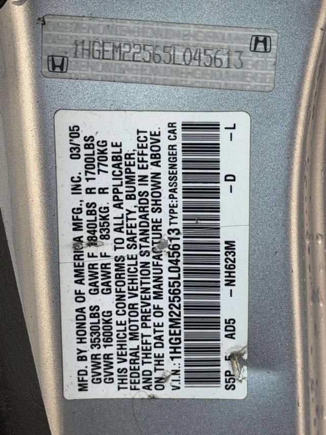 2005 Honda Civic Coupe LX Automatic SE - 22995690 - 9