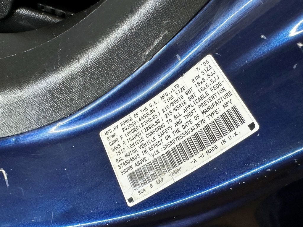 2005 Honda CR-V 4WD LX Automatic - 23047140 - 39