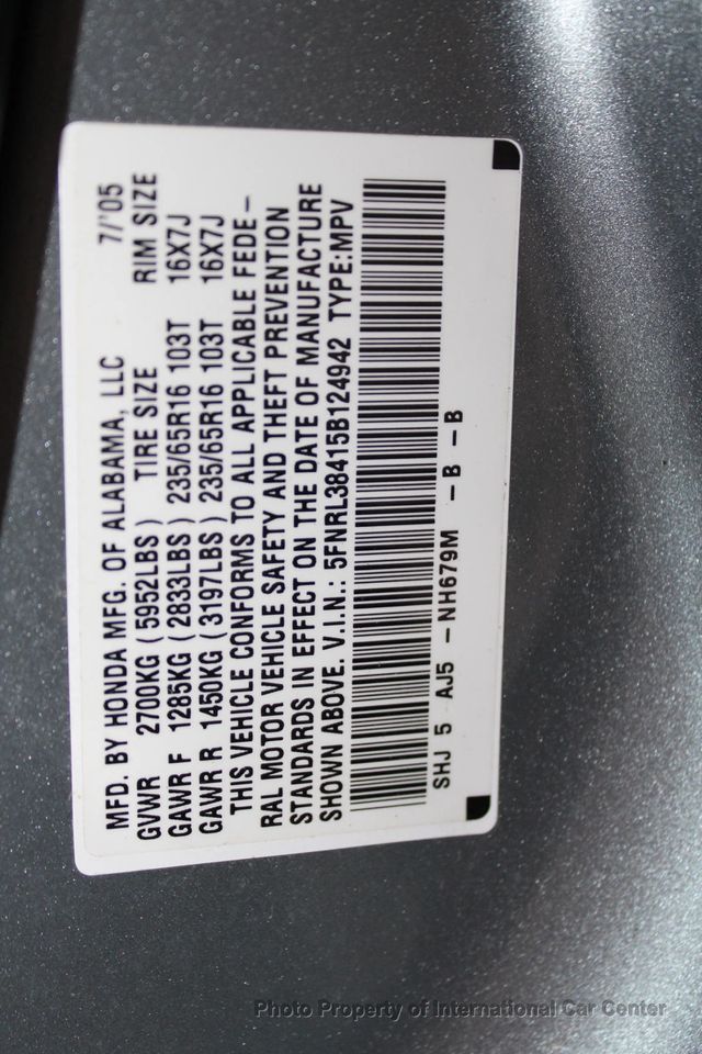 2005 Honda Odyssey EX Automatic - 22948386 - 26